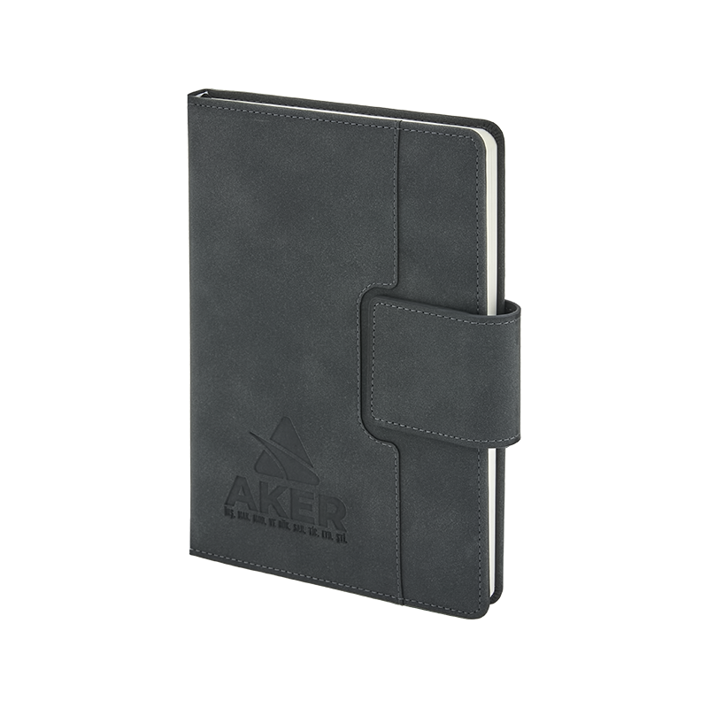 2447 Siyah 15 x 21 Termo Deri Defter - Sadıç Promosyon