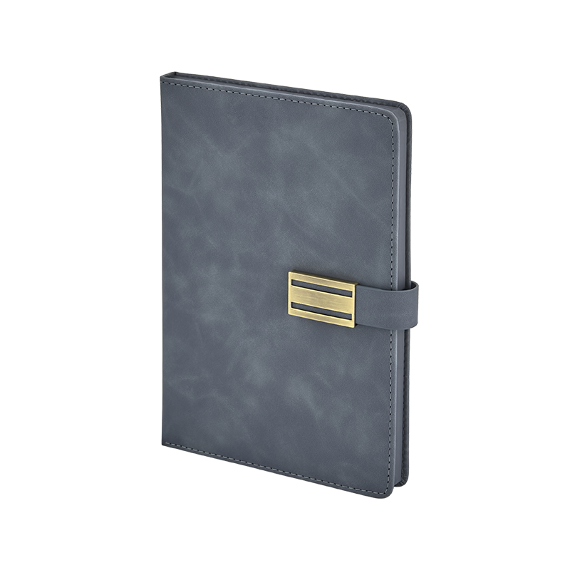 2448 Gri 15 x 21 Termo Deri Defter - Sadıç Promosyon