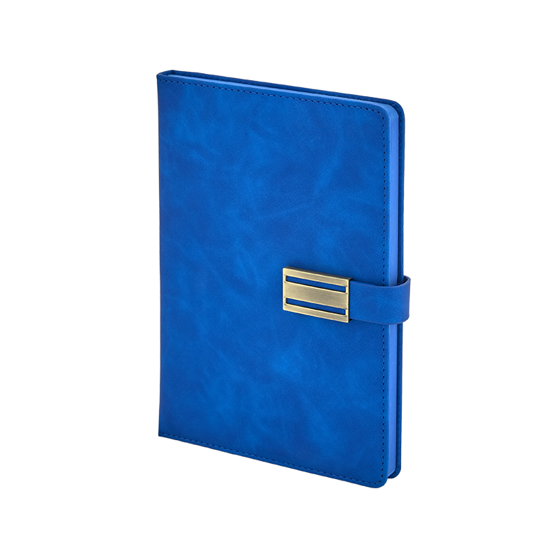 2448 Mavi 15 x 21 Termo Deri Defter - Sadıç Promosyon