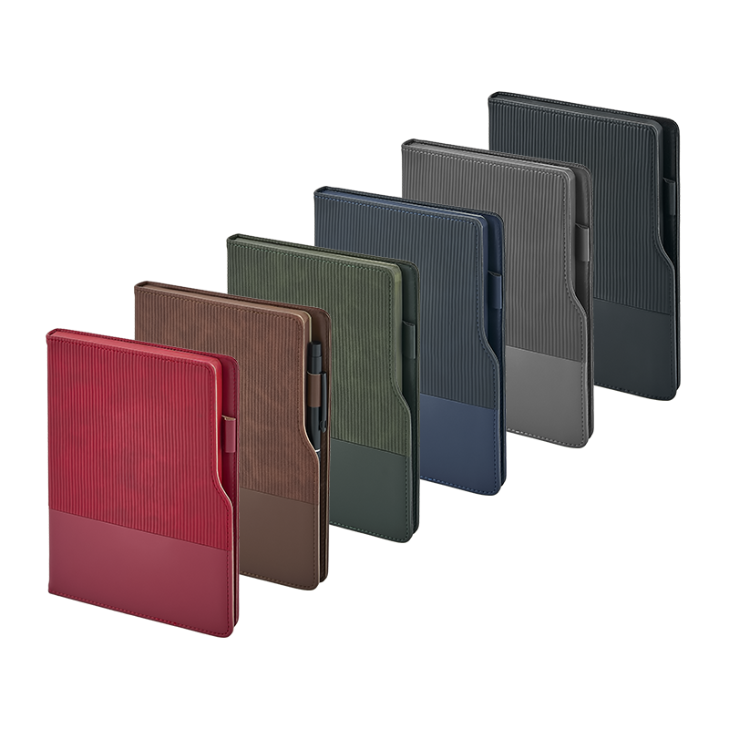 Ucuz Toptan Promosyon 2450 Siyah 15 x 21 Termo Deri Defter Modeli - 2