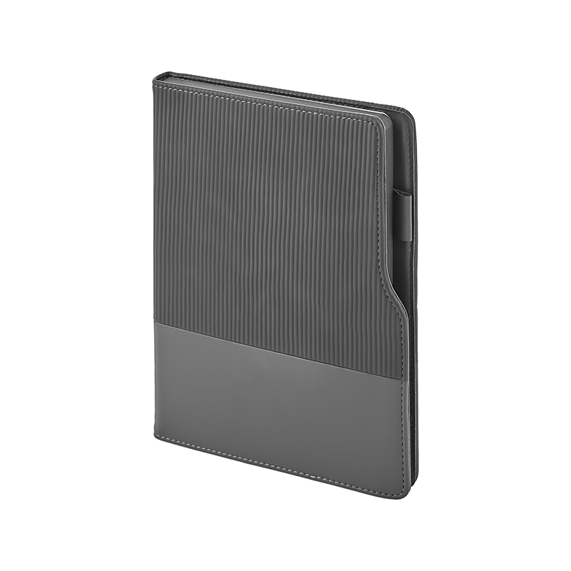 2450 Gri 15 x 21 Termo Deri Defter - Sadıç Promosyon