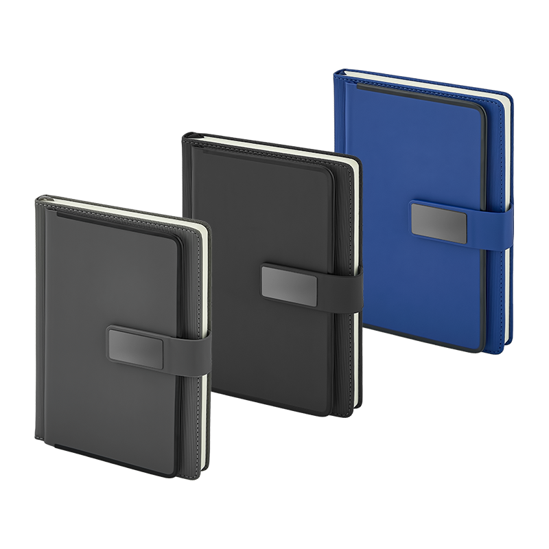 Ucuz Toptan Promosyon 2452 Gri 15 x 21 Termo Deri Defter Modeli - 2