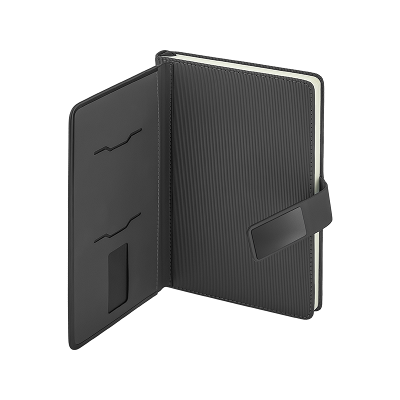 Ucuz Toptan Promosyon 2452 Gri 15 x 21 Termo Deri Defter Modeli - 3