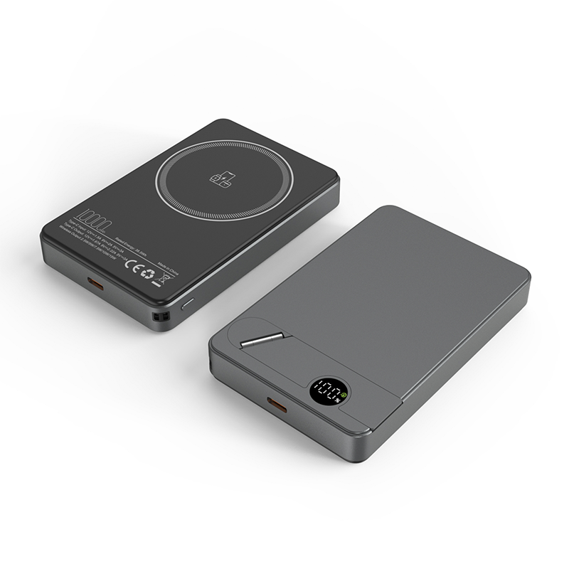 Ucuz Toptan Promosyon PB-4021 Gri 10.000 mAh MagSafe Powerbank Modeli - 7